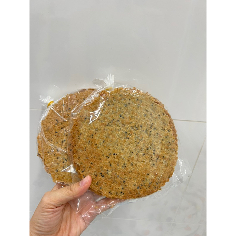 Bánh kẹp mè sữa dừa nướng An Kiêng không đường bánh ăn vặt healthy