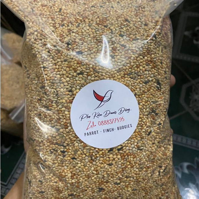 Hạt trộn Manitoba chuyên cho dòng finch như: chim 7 màu, bạc má,manh manh,sắc nhật,vẹt yến phụng gói 500g,1kg