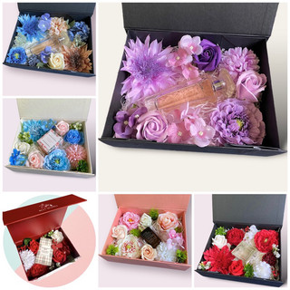 Set nguyên liệu Hoa trang trí trong hộp quà tặng 20/10 Valentine 8/3 (không hộp)