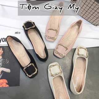 Giày bệt khoá xoắn da mềm Tiệm My