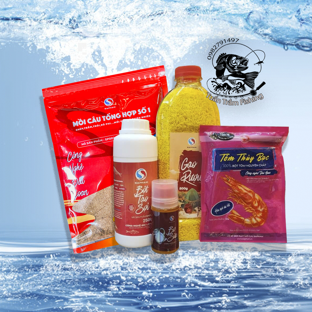 Combo Mồi Câu Cá Diếc SaPham 5Món Siêu Nhạy Cá