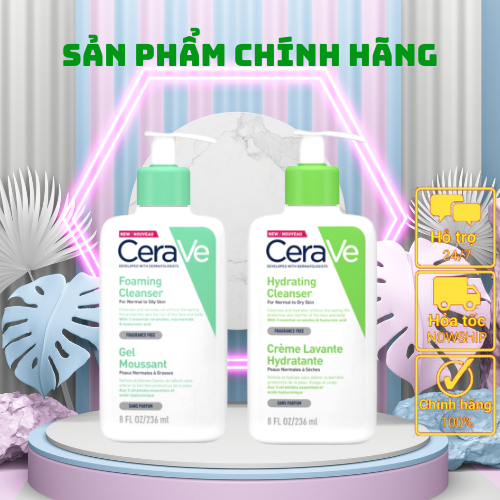 Sữa rửa mặt cerave foaming facial cleanser cho da dầu mụn nhạy cảm 236ml BKR Beauty | BigBuy360 - bigbuy360.vn