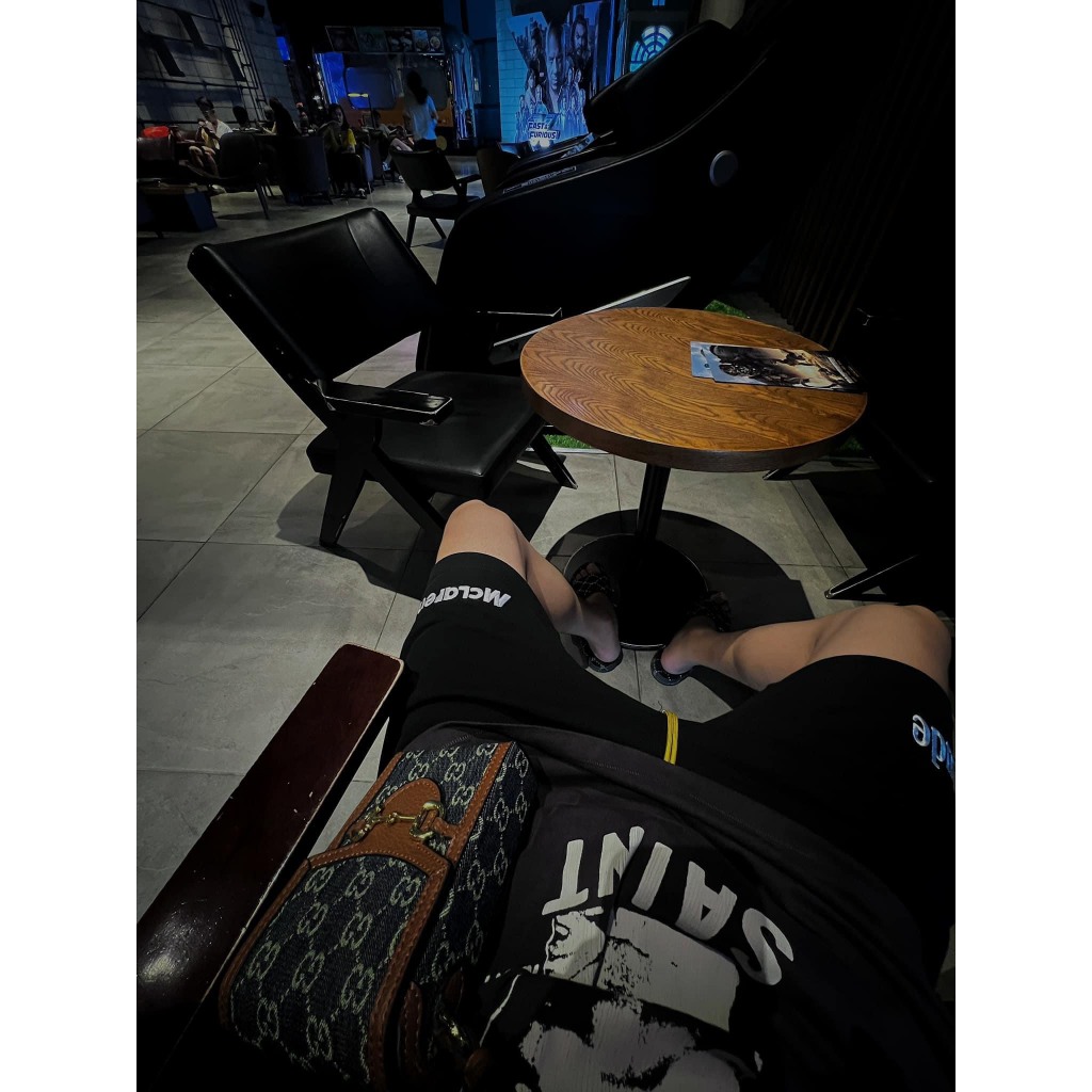 Túi đeo chéo Gucci mini Phone Xanh than họa tiết monogram LA on web fullbox bill thẻ