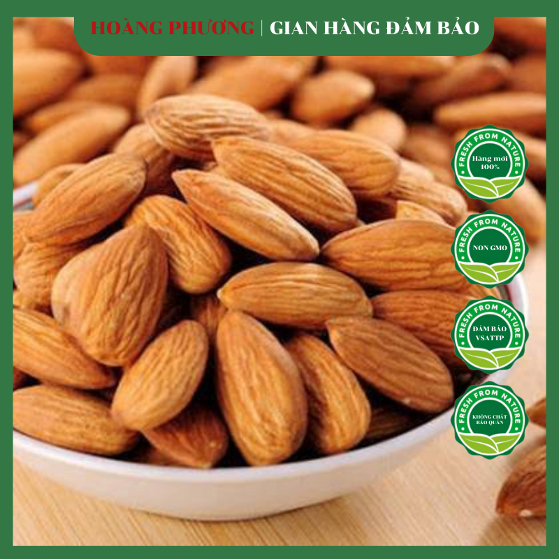 Hạnh Nhân Sống 500G Làm Sữa Hạt Tách Vỏ Loại 1 Chuẩn USA 💝FREE SHIP💝  Hạt Hạnh Nhân Tươi Sông