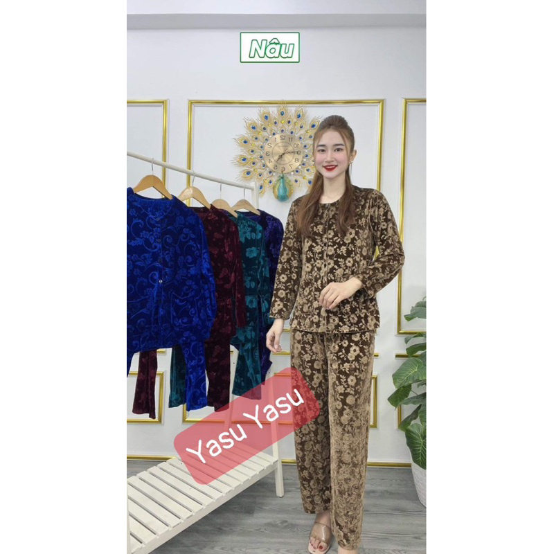 Đồ bộ NHUNG TRUNG NIÊN, Shop chuyên sỉ❤️❤️