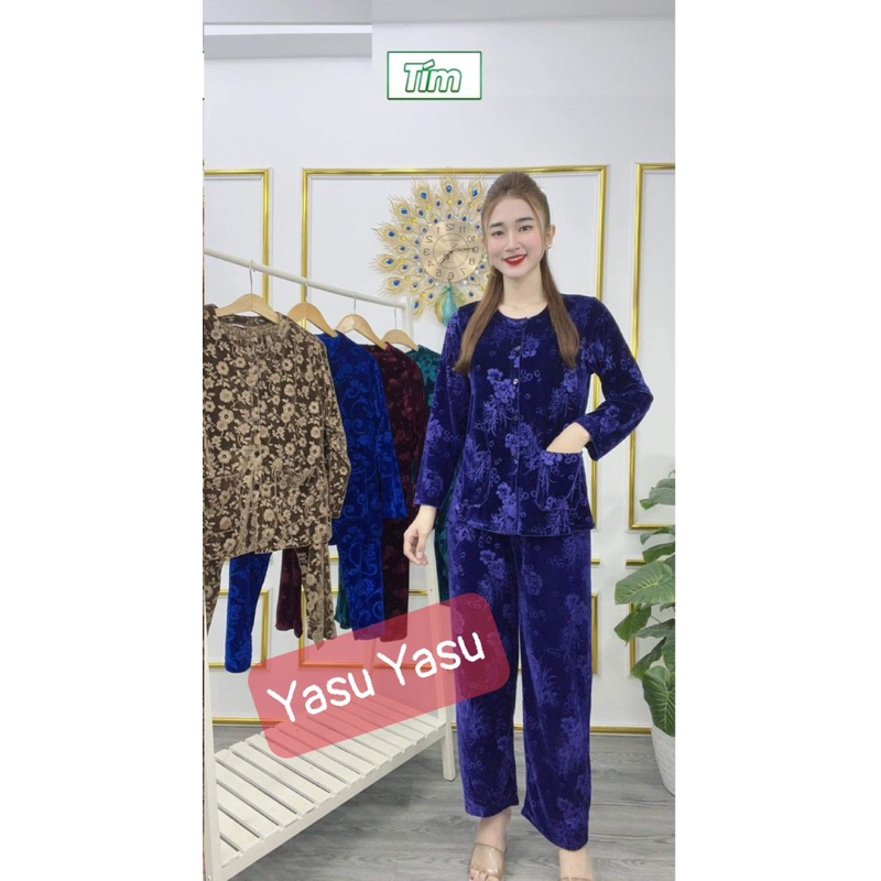 Đồ bộ NHUNG TRUNG NIÊN, Shop chuyên sỉ❤️❤️