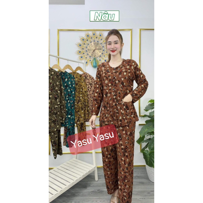 Đồ bộ NHUNG TRUNG NIÊN, Shop chuyên sỉ❤️❤️