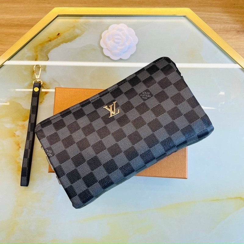 Ví cầm tay - Clutch Nam LV Khoá Số Bảo Mật Da bò Đẳng Cấp Nhiều Ngăn LV-686