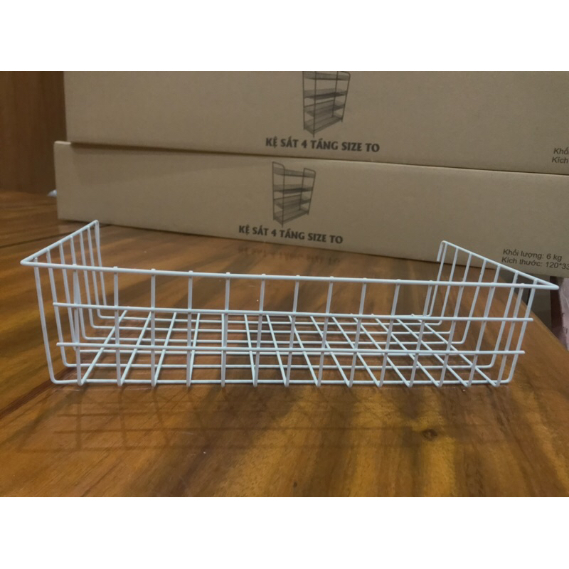 Giỏ cài lưới sắt, giỏ treo khung lưới sắt decor trang trí