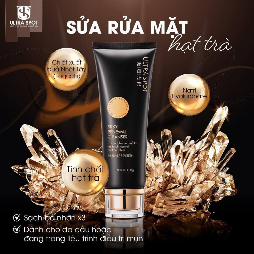 SỮA RỬA MẶT HẠT TRÀ ULTRA SPOT HONG KONG