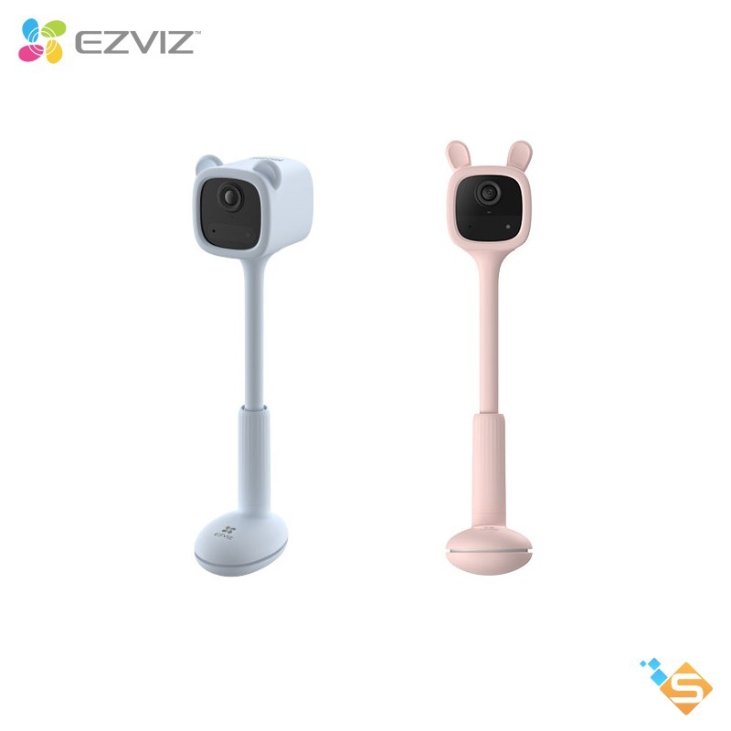 Camera wifi AI thông minh, camera trông trẻ EZVIZ BM1 Xanh, Hồng - Bảo Hành Chính Hãng 2 Năm