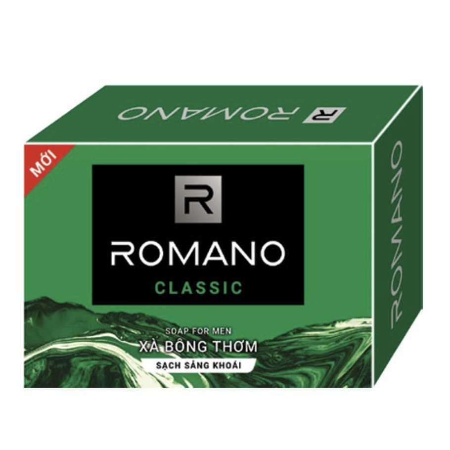 Xà bông thơm Romano Classic sạch sảng khoái 90gXà bông thơm Romano Classic sạch sảng khoái 90g[CHÍNH HÃNG]