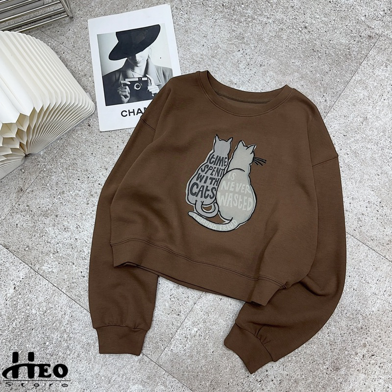 Nỉ mèo đôi đính nổi