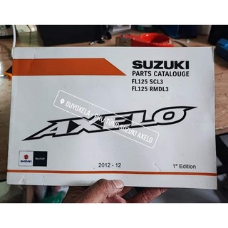 Sách catalog Suzuki Axelo - Hàng chính hãng Suzuki
