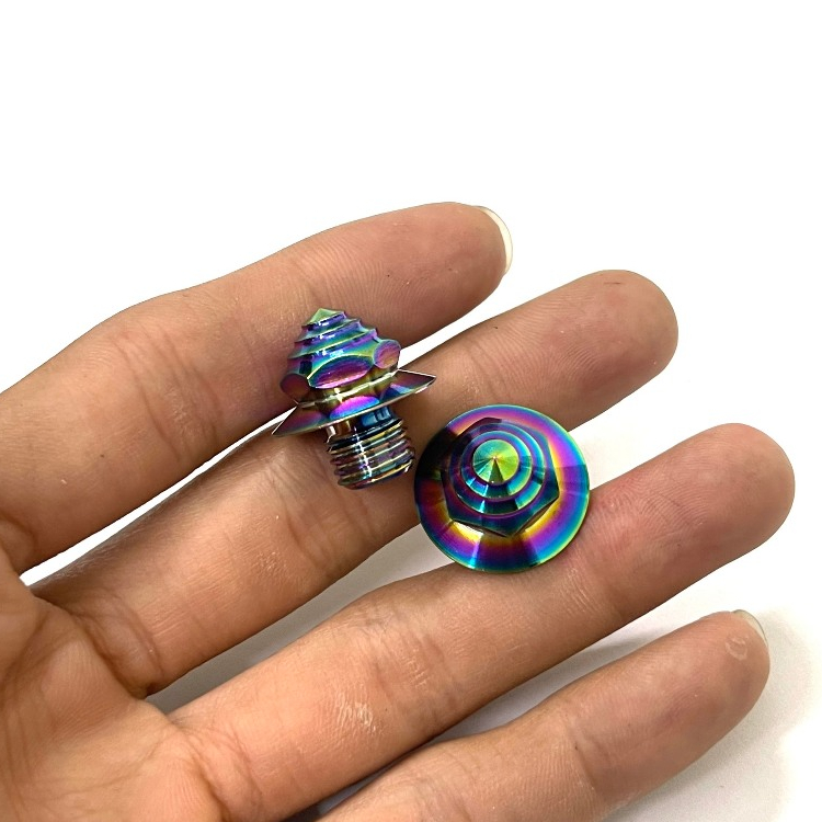 Ốc chân gương, ốc chân gương titan 7 màu gắn cho các dòng xe honda