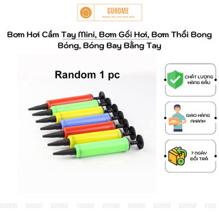 Bơm hơi cầm tay mini, bơm gối hơi, bơm thổi bong bóng, bóng bay bằng tay