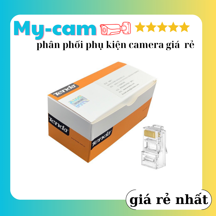 Hạt mạng xuyên thấu Tenda AMP TPlink hộp 100 hạt chân đồng chất lượng tốt giá rẻ
