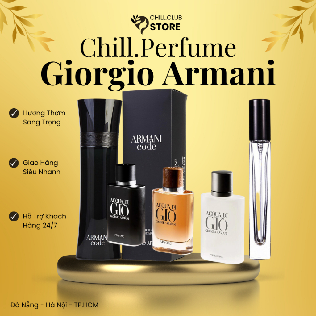 Nước hoa Nam Giorgio Armani  Code - Gio Đen - Gio Trắng