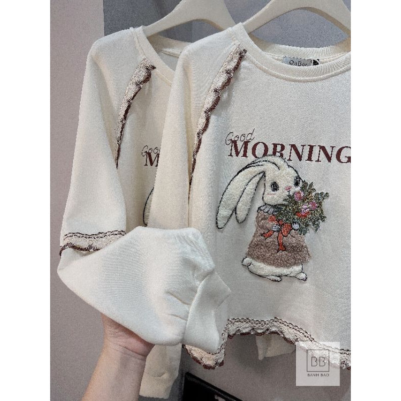 Áo nỉ hình thỏ siêu cute