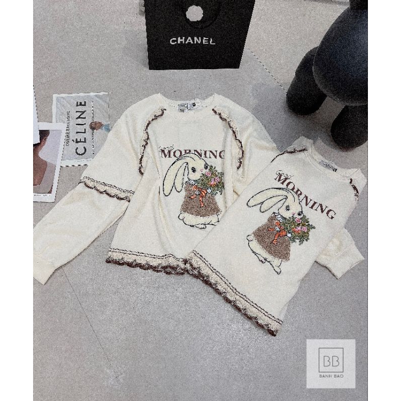 Áo nỉ hình thỏ siêu cute