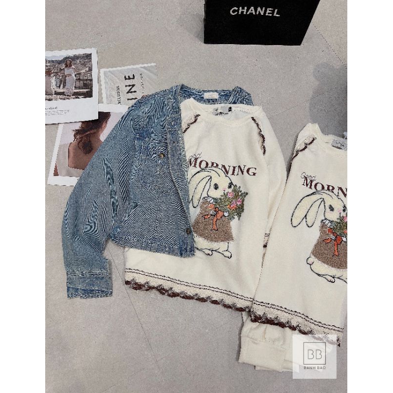 Áo nỉ hình thỏ siêu cute