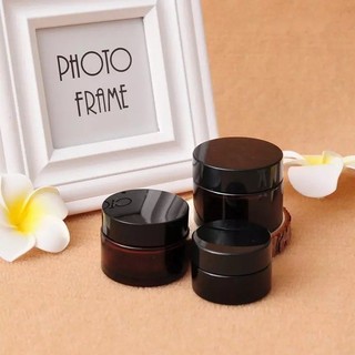 Hũ Đựng Kem 20Gr Thủy Tinh Nâu Nắp Đen - Hũ Kem Face - Hũ Chiết Mỹ Phẩm - Chai Lọ Mỹ Phẩm
