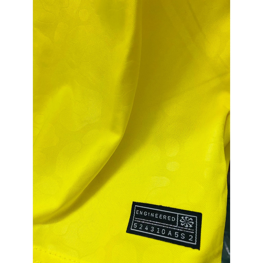 Set bộ thể thao bóng đá nam nữ đt Brazil sân nhà 2022 áo vàng quần xanh vải thái mịn