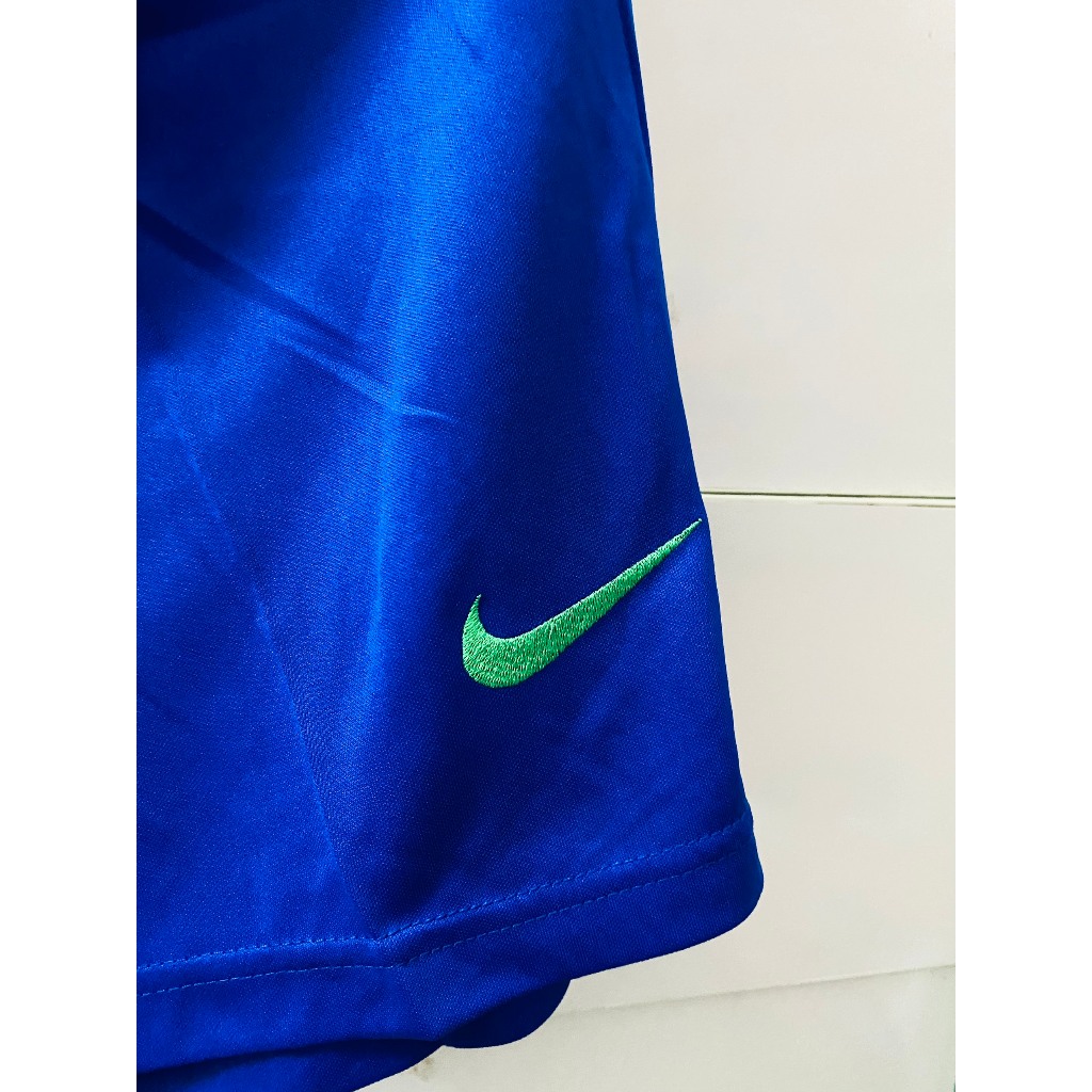 Set bộ thể thao bóng đá nam nữ đt Brazil sân nhà 2022 áo vàng quần xanh vải thái mịn