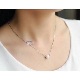 Dây chuyền Bạc Ngoc trai thật nước ngọt