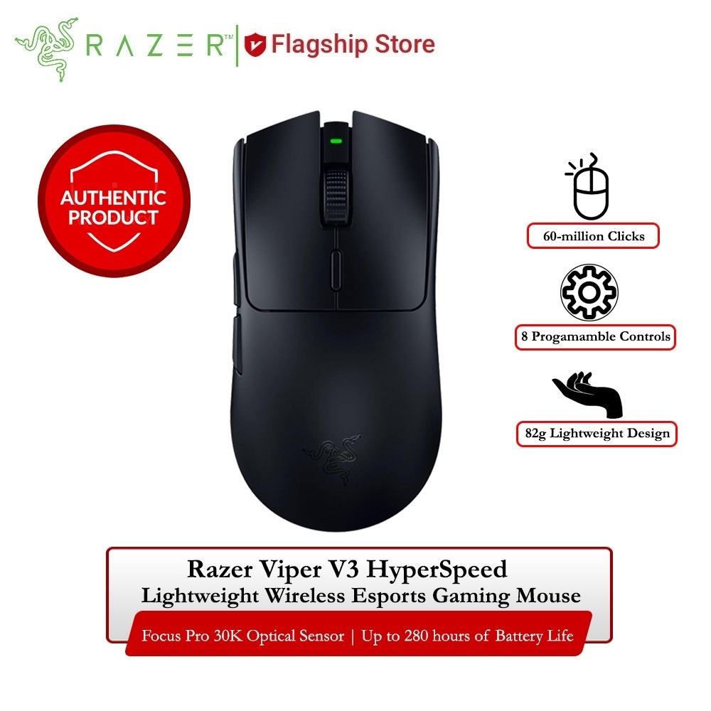 [New, Original] Chuột không dây Razer Viper V3 Hyperspeed - Wireless Esports Gaming Mouse | BigBuy360 - bigbuy360.vn