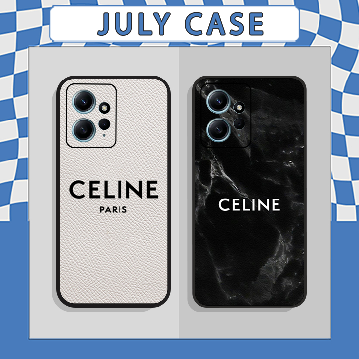 Ốp Xiaomi Redmi Note 12 4G - Redmi Note 12 5G - Redmi Note 12 Pro 5G Hình Thương Hiệu Hot Trend Celine, kẻ siêu đẹp