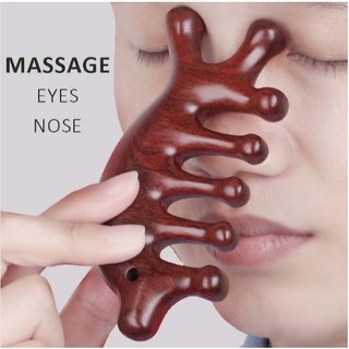 Lược gỗ đàn hương matxa đầu, lược gỗ đàn hương massage đầu