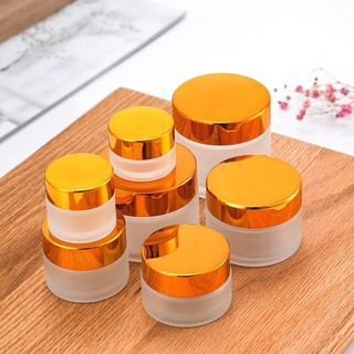 Hũ Đựng Kem Thủy Tinh Mờ Nắp Bạc Cao Cấp 15Gr/20Gr - Hũ Chiết Kem - Chiết Mỹ Phẩm