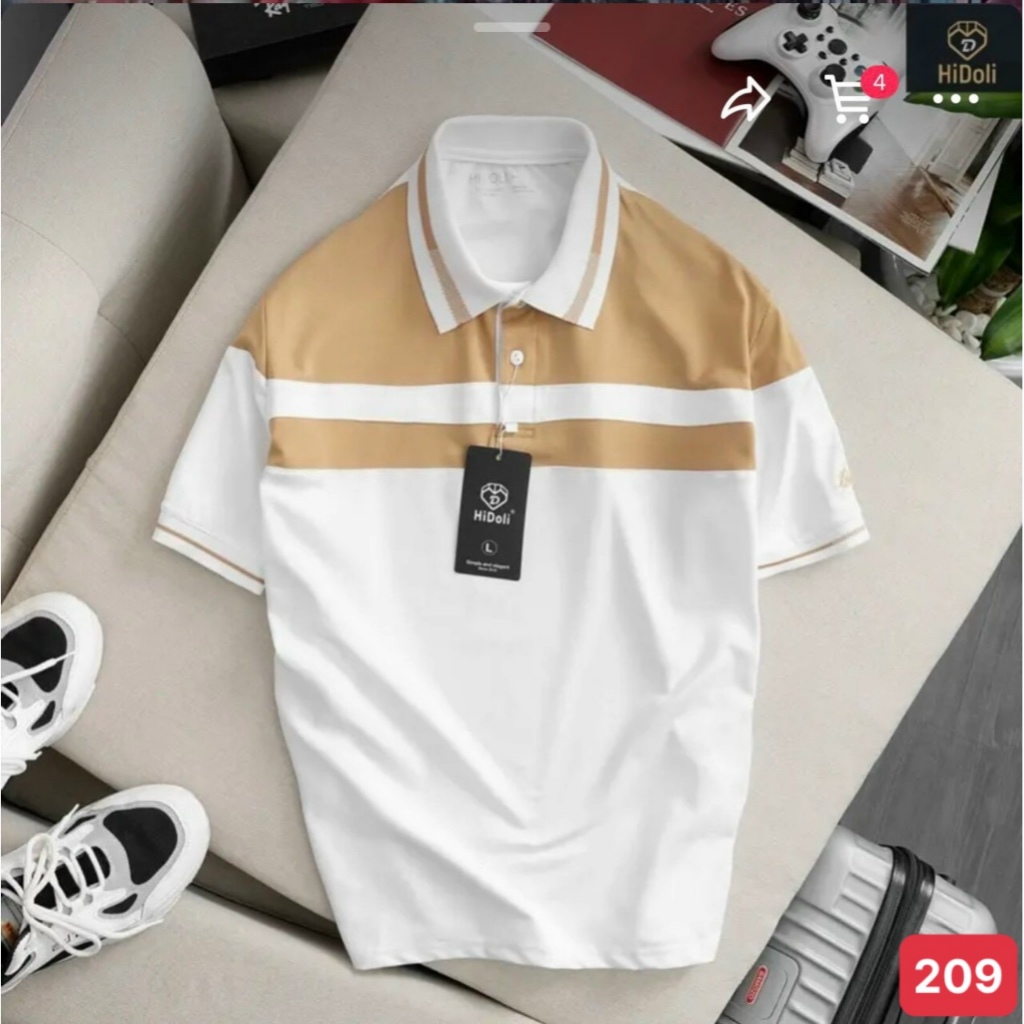 Áo thun nam có cổ chất thun cá sấu cotton cao cấp áo polo nam hotrend AT31888