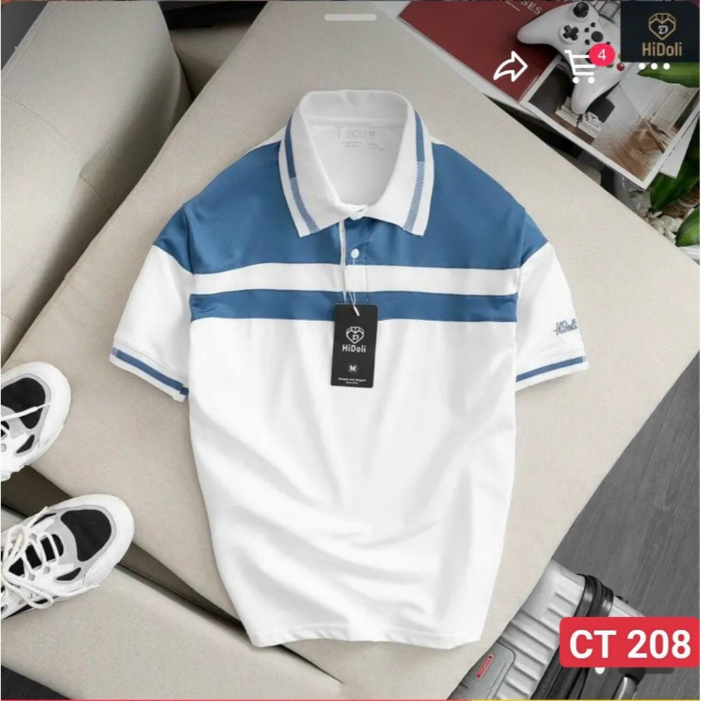 Áo thun nam có cổ chất thun cá sấu cotton cao cấp áo polo nam hotrend AT31888