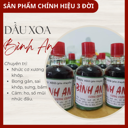 Dầu Xoa Bóp Bình An Công Chính Chai 30ml