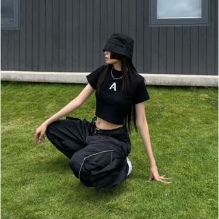 Áo thun gân basic Alkyne Croptop
