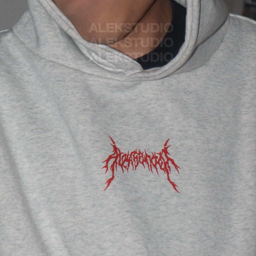 ÁO HODDIE BASIC UNISEX "ORIGINAL LOGO" FORM BOXY | ALEKSTUDIO