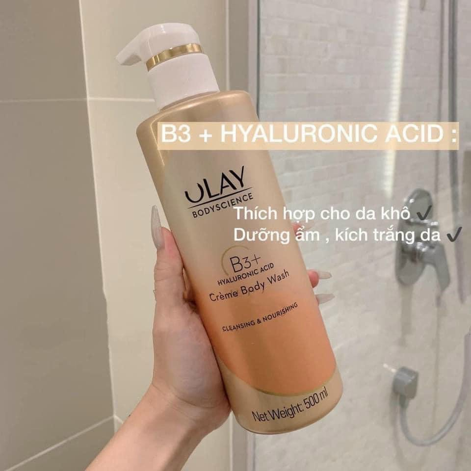 Sữa Tắm OLAY B3+ Siêu Dưỡng Trắng Da, Cấp Ẩm Và Đàn Hồi Cho Da - Chai 500ml