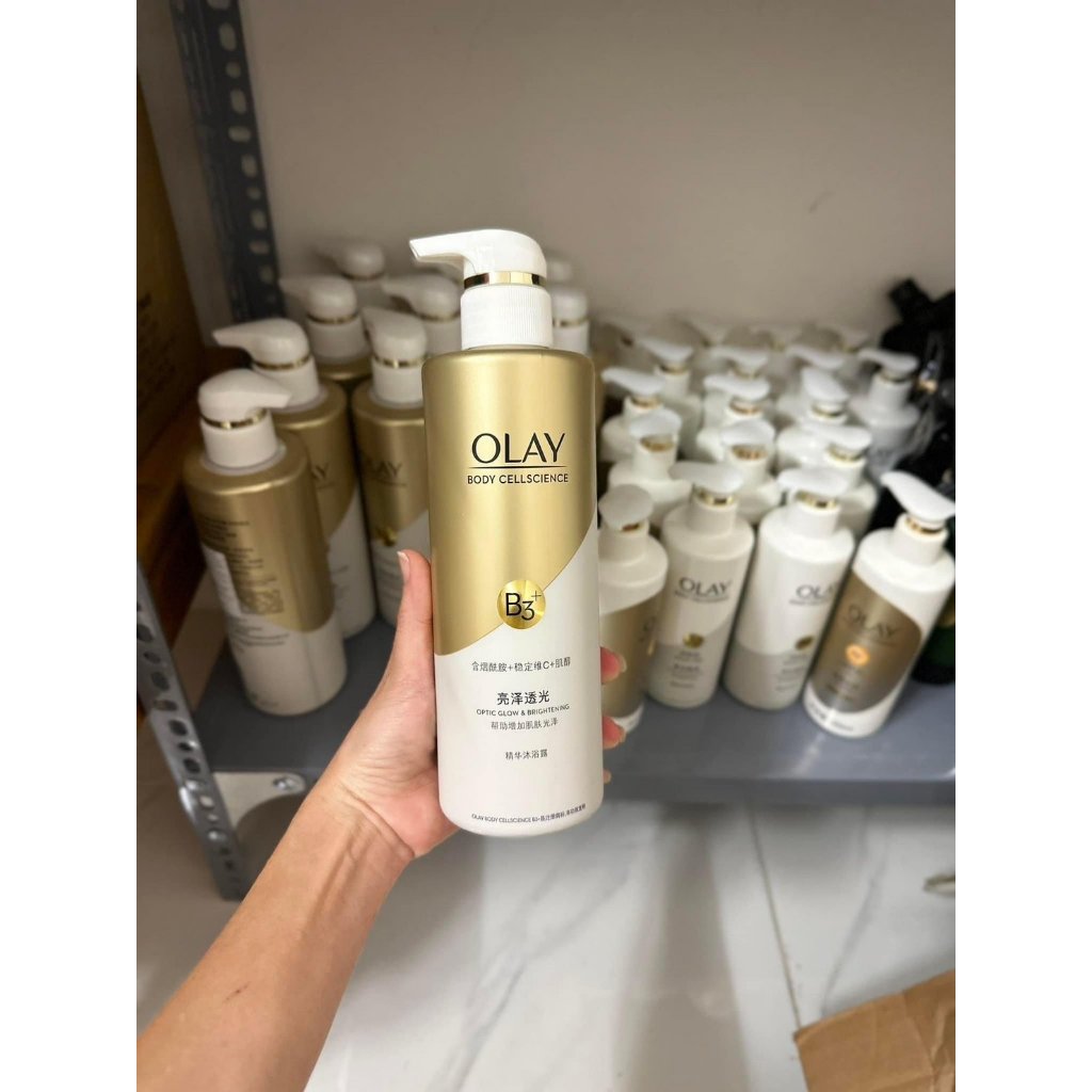 Sữa Tắm OLAY B3+ Siêu Dưỡng Trắng Da, Cấp Ẩm Và Đàn Hồi Cho Da - Chai 500ml