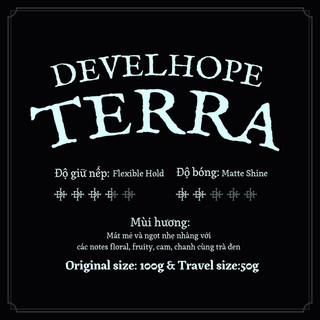 [ CHÍNH HÃNG ] Sáp vuốt tóc Develhope Terra