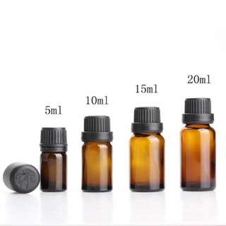 Lọ Đựng Tinh Dầu 100ML Thủy Tinh Nhỏ Giọt Nắp Đen Sọc - Lọ Chiết Tinh Dầu Thân Trong/Thân Nâu