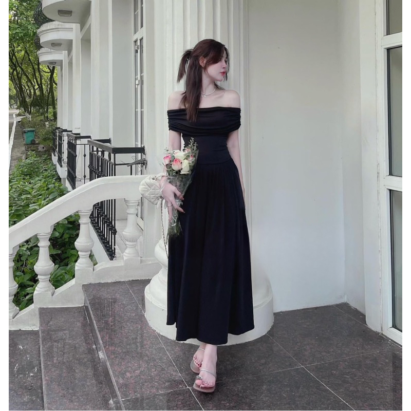 Váy Trễ Vai Xoè Xinh QC