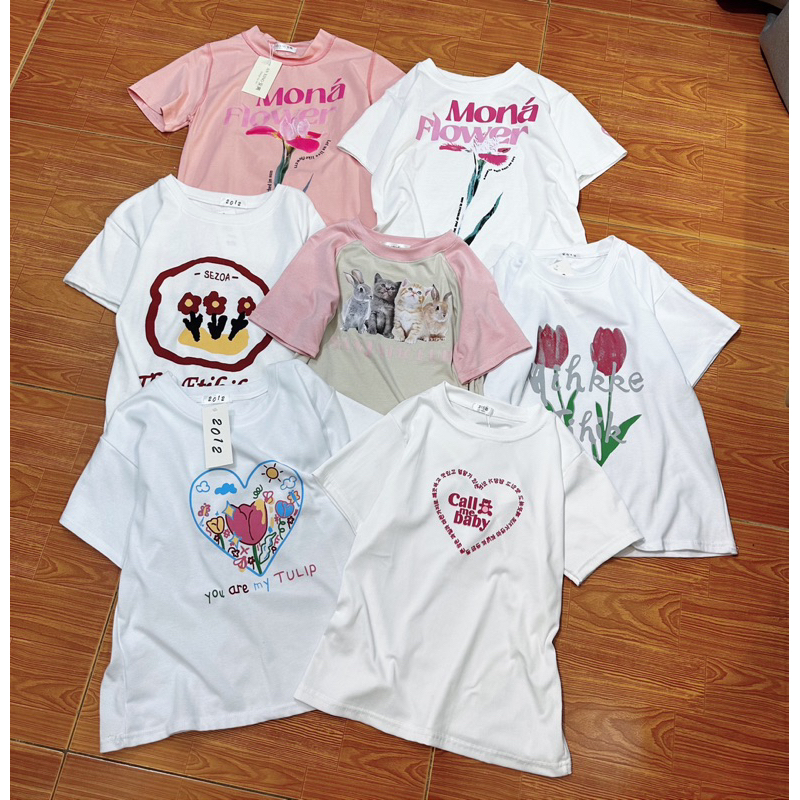 Áo thun baby tee Call me baby màu trắng Mitstore