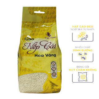 Gạo Nếp cái hoa vàng Việt Nhật cao cấp Vja Food Túi 1kg
