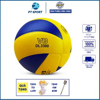Bóng Chuyền Bách Hiền  VB3300 Da PVC Chính Hãng Chuyên Dùng Tập Luyện, Giá Rẻ [Tặng túi lưới+kim]