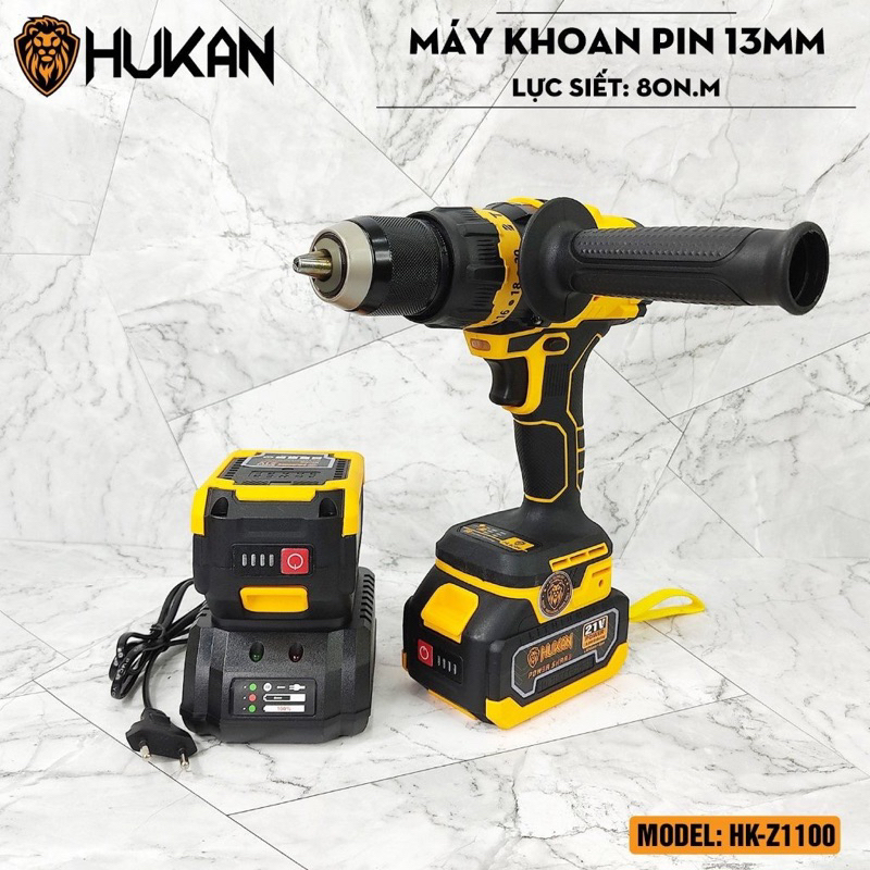 Máy Khoan Dùng Pin HUKAN Z1100 - Khoan pin Z1100 Không chổi than tốc khỏe