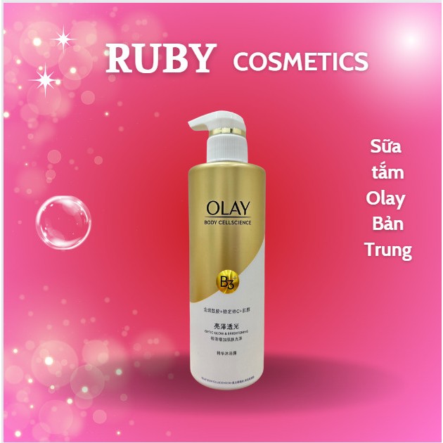 Sữa Tắm OLAY B3+ Siêu Dưỡng Trắng Da, Cấp Ẩm Và Đàn Hồi Cho Da - Chai 500ml
