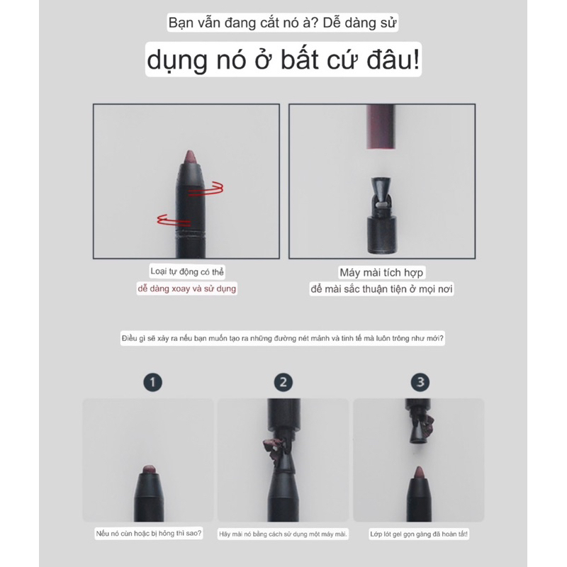 Bút kẻ mắt Rire dạng gel lâu trôi không thấm nước trang điểm mắt