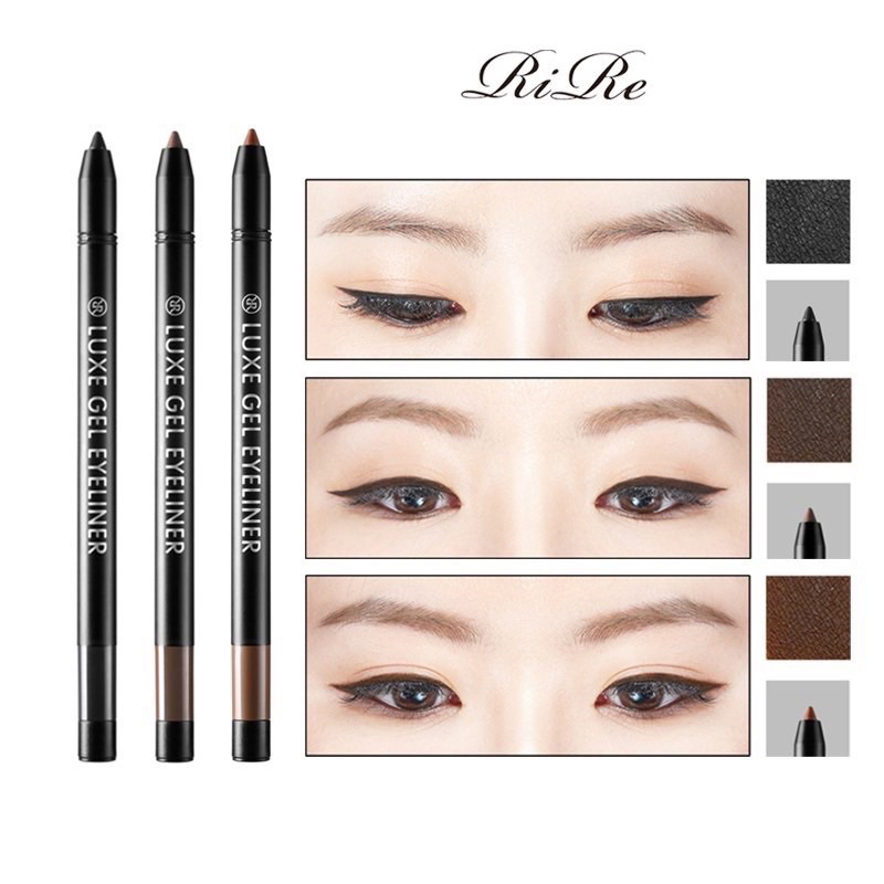 Bút kẻ mắt Rire dạng gel lâu trôi không thấm nước trang điểm mắt
